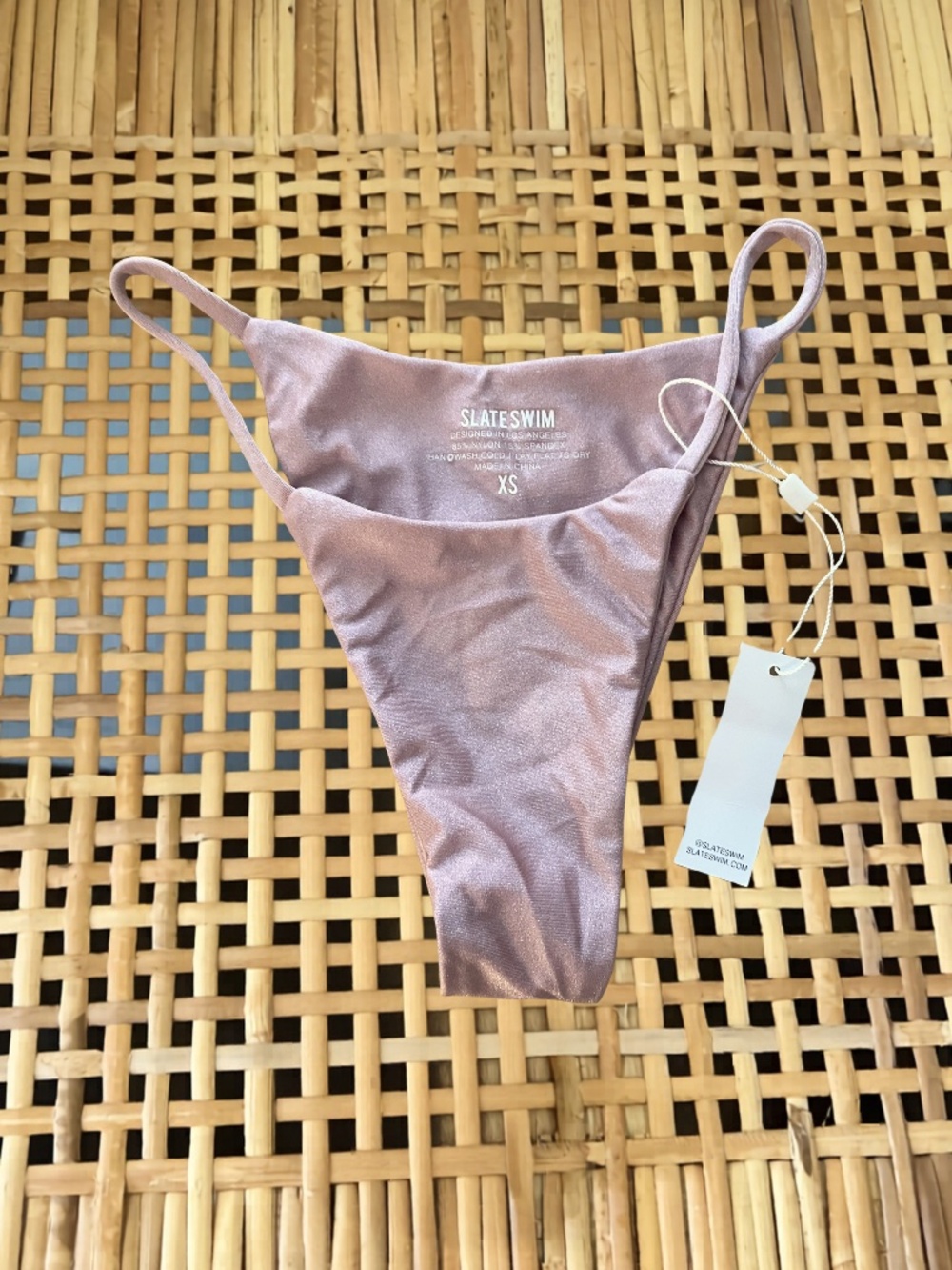 Slate Swim Pink Cheeky Bottoms XS
